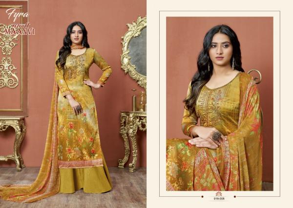 Fyra Maanvi Fancy Cotton Designer Embroidery Dress Materials